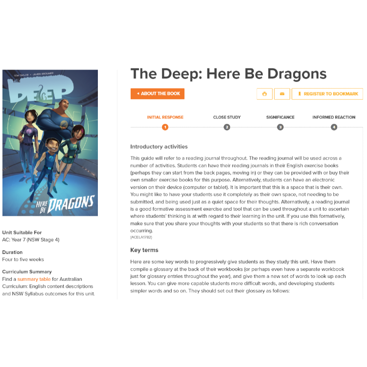 The Deep: Here Be Dragons: Unit of work