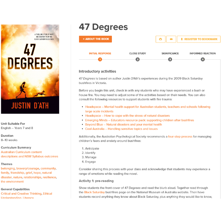 47 Degrees: Unit of work