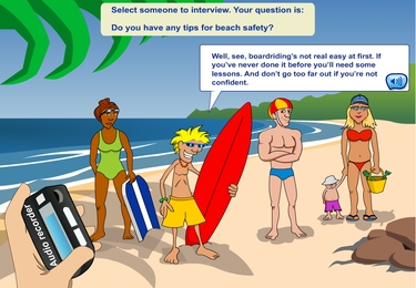Beach safety: video campaign
