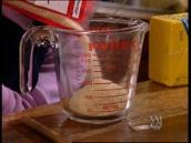 For the Juniors: Measure ingredients to make a cake