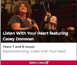 Listen With Your Heart featuring Casey Donovan