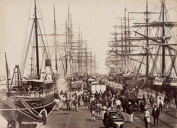 'Hobson's Bay Railway Pier, Melbourne', 1878