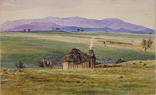 'Sheep station on the plains, Challicum, 1843'