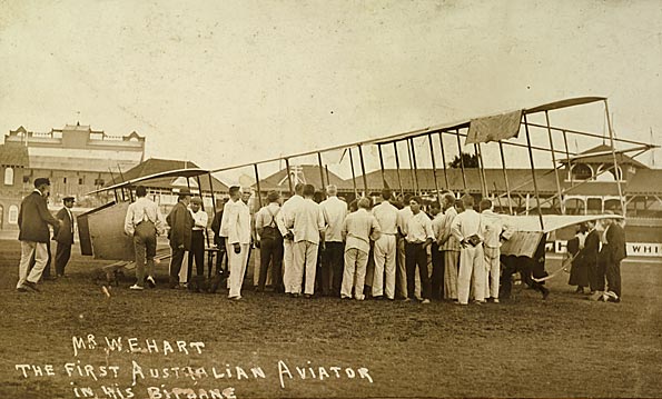 Aviator William Ewart Hart's biplane, 1911